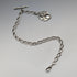 Circa 1900 British antique sterling silver Albert chain, 52g, sterling silver medal fob
