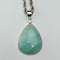 ヴィンテージ グリーンアマゾナイト&純銀 ペンダント 純銀ネックレス付き