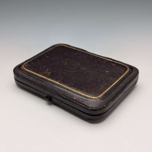 1871年 英国アンティーク 純銀製 カードケース 67g ボックス入り極美品 Robert Thornton
