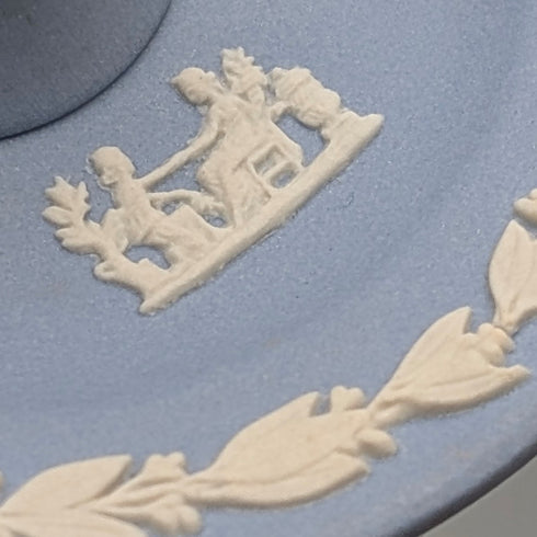 英國復古 Wedgwood Jasperware 淡藍色戒指托