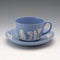復古英國 Wedgwood Jasperware 淡藍色茶杯和茶碟