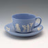復古英國 Wedgwood Jasperware 淡藍色茶杯和茶碟