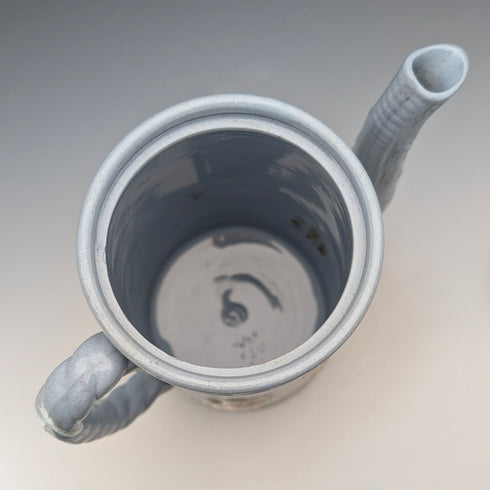 復古英國 Jasperware 咖啡壺(淡藍色)