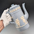 復古英國 Jasperware 咖啡壺(淡藍色)