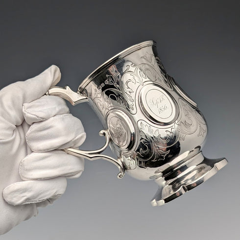 1855 年英國古董純銀杯 139 克 Henry Wilkinson