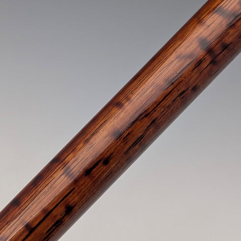 1925 英國古董棕色手柄,彎曲手柄,純銀裝飾,輕便手杖,86厘米,C&S