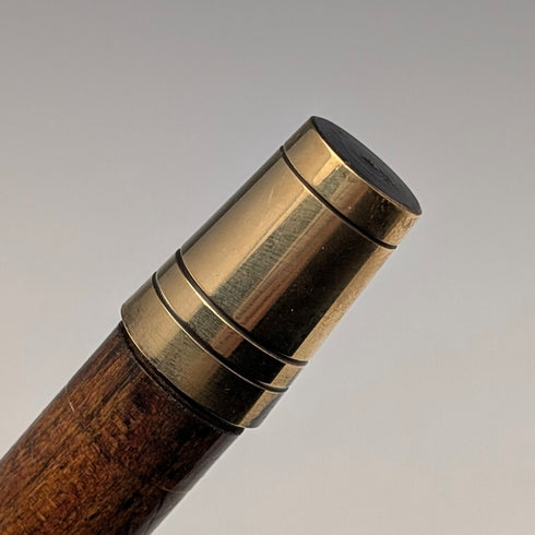 復古英國旅遊手杖 棕褐色桿 78 厘米