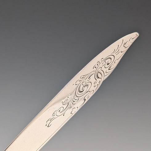 1905年頃 英国アンティーク 総純銀製 カトラリーペア 計71g William Hutton