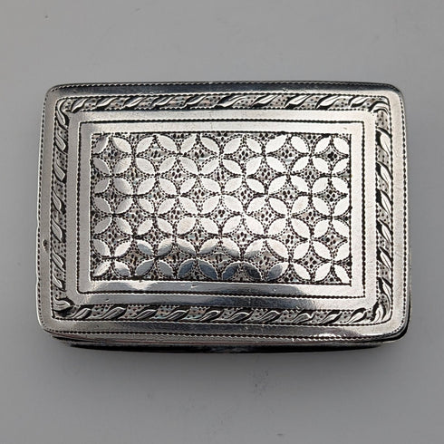 1819 British Antique Regency Sterling Silver Vinaigrette 20g JOHN THROPP