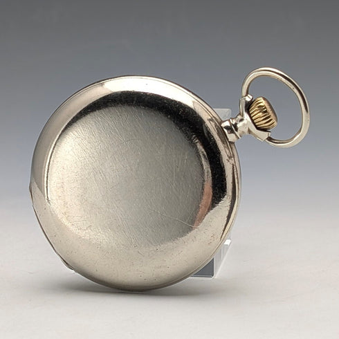 古董歐米茄懷錶,約 1910 年,直徑 55 毫米,鐵路錶,合金錶殼,運作良好