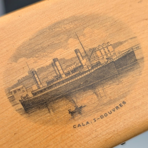 一套 5 件古董英國木製 Mauclin 盒子,約 1900 年製造