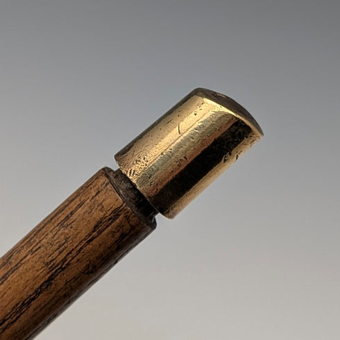 古董英國棕色軸週日手杖風格手杖 88 厘米