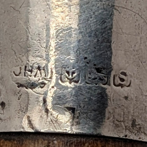 1917 年英國古董虎柄純銀圓柄手杖 91 厘米