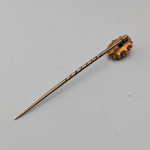 古董英國 15ct 金別針胸針(盒裝)
