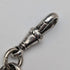 Circa 1900 British Antique Fancy Link Sterling Silver Albert Chain 53g Carriage Fob
