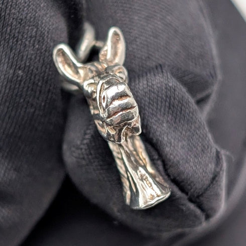 約 1900 年英國古董純銀雙阿爾伯特鏈 54 克馬頭鏈