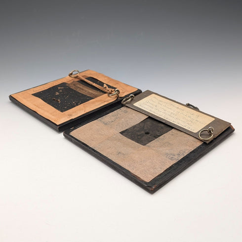 英国アンティーク ミニチュアポートレート 肖像画 ペア