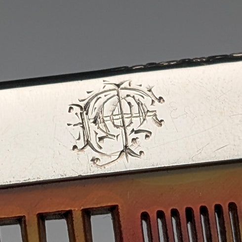 1928 年英國古董純銀梳子,由 Charles Henry Dumenil 製作