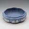 British Vintage Wedgwood Jasperware Round Box for Small Items, Pale Blue, No Lid