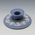 Vintage British Wedgwood Jasperware Candlestick, Pale Blue