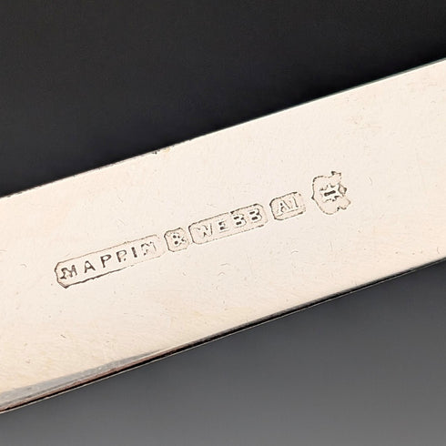 19世紀後半 英国アンティーク 白蝶貝ハンドル ティーカトラリー4ペア Mappin&Webb