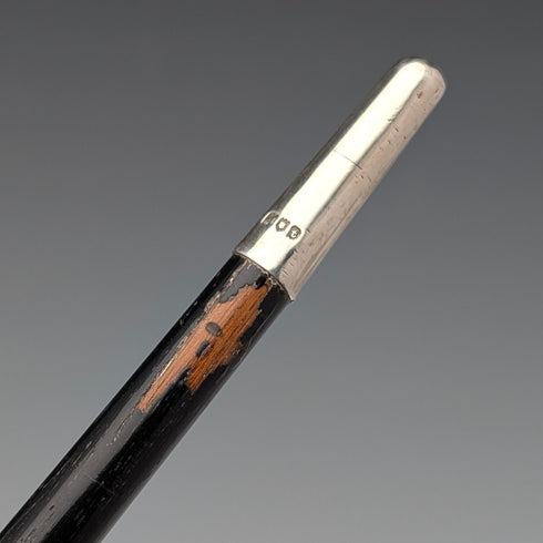 1917 年英國古董純銀裝飾指揮棒 51 公分 Ebenezer Neewman