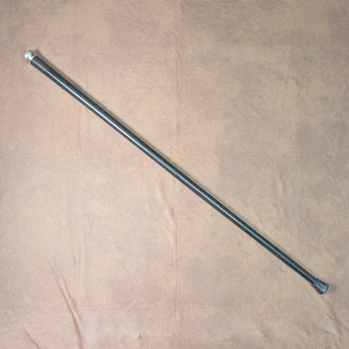 1893 年英國古董黑軸純銀雕刻圓柄手杖 86 厘米