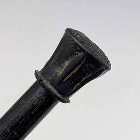 1893 年英國古董黑軸純銀雕刻圓柄手杖 86 厘米