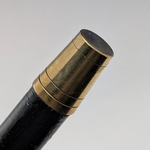 1922 年英國古董黑軸純銀圓柄手杖 92 公分 Robert Pringle