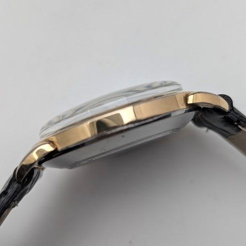 1970年頃 ジラール・ペルゴ 自動巻き腕時計 ブラックダイヤル Cal.08BE680 動作良好