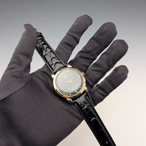 1970年頃 ジラール・ペルゴ 自動巻き腕時計 ブラックダイヤル Cal.08BE680 動作良好