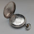 Circa 1908 Antique Longines Pocket Watch with Floral Engravings, Silver Side Hunter Case, Good Working Condition