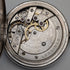Circa 1908 Antique Longines Pocket Watch with Floral Engravings, Silver Side Hunter Case, Good Working Condition