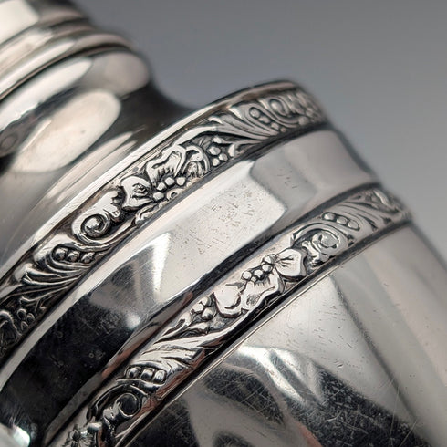 米国ヴィンテージ 純銀製 ペペレット 調味料入れペア 100g M. FRED HIRSCH