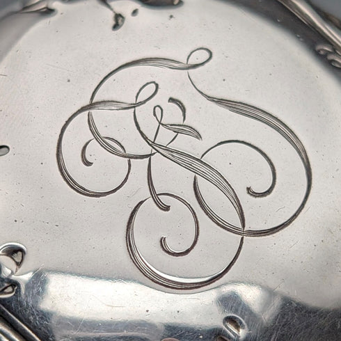 Circa 1900 American Antique Sterling Silver Tea Caddy 118g Black Starr Frost