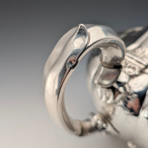 1850年頃 英国アンティーク シルバープレート製 ティーセット 3点セット Padley Parkin