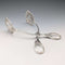 Circa 1900 German antique 800 silver cake tongs