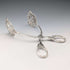 Circa 1900 German antique 800 silver cake tongs