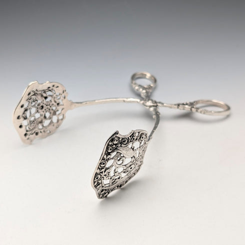 約 1900 年德國古董 800 銀蛋糕夾