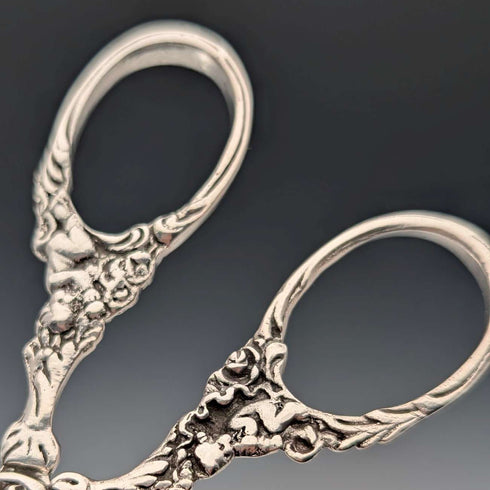 Circa 1900 German antique 800 silver cake tongs
