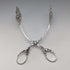 Circa 1900 German antique 800 silver cake tongs