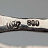 Circa 1900 German antique 800 silver cake tongs