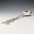 1904 British antique sterling silver large spoon with relief decoration by Samuel Boyce