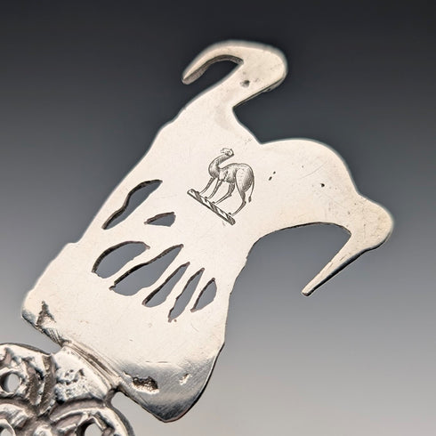 1904 年英國古董純銀大勺,帶有 Samuel Boyce 的浮雕裝飾