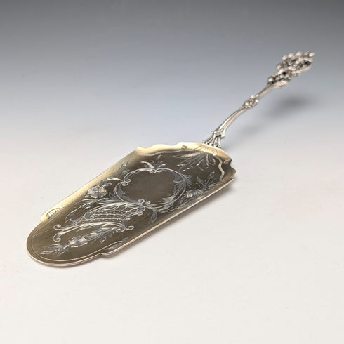 約 1900 年比利時古董 800 銀蛋糕鏟 75 克