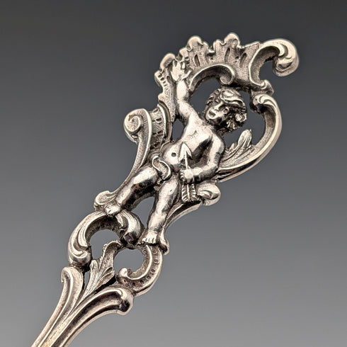 約 1900 年比利時古董 800 銀蛋糕鏟 75 克