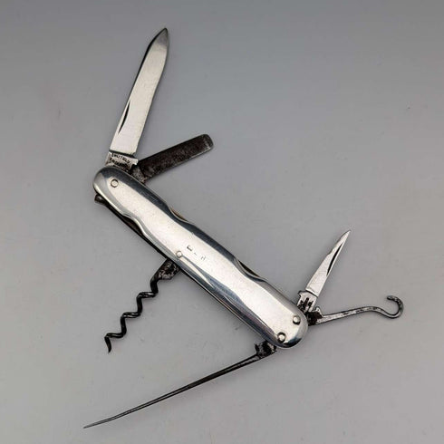 Antique British silver handle multi-tool
