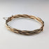 British vintage 10ct rolled gold bracelet with twisted design