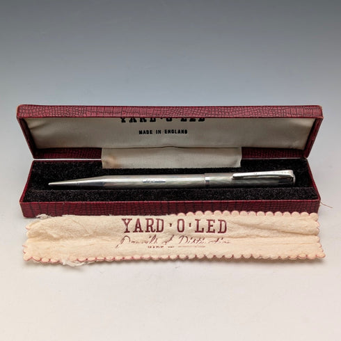 1954 年英國 Yard O'Red 純銀推拉式鉛筆(附盒子)