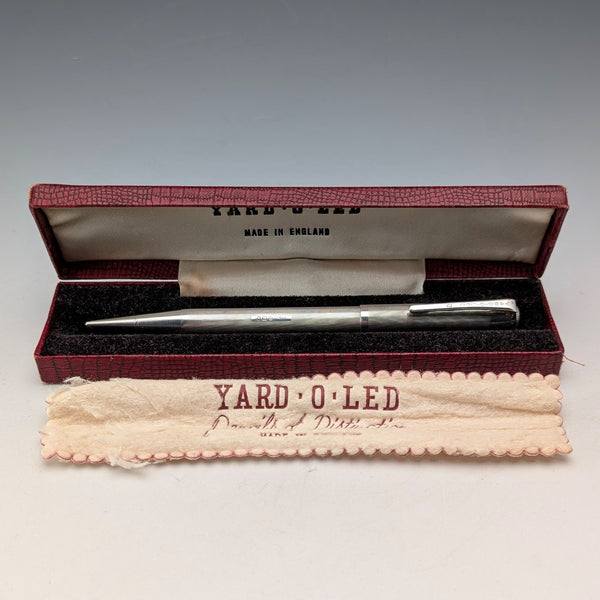 1954 年英國 Yard O'Red 純銀推拉式鉛筆(附盒子)